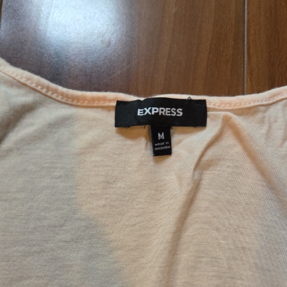 Express Pink Ruffled Tank Top - Picture 3 of 6
